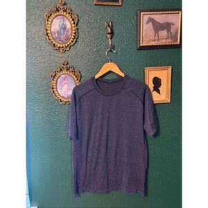 Mens Lululemon Swiftly Tech Short Sleeve Size XL Blue Red